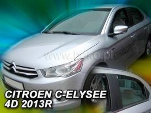 Дефлекторы окон Citroen C-Elysee (12-) 4D - Heko (вставные) 4