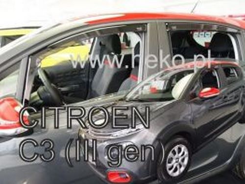 Дефлектори вікон Citroen C3 III (17-24) - Heko (вставні) 4