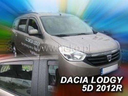 Дефлектори вікон Dacia Lodgy (12-22) - Heko (вставні) 4