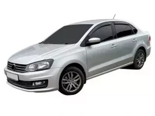 Дефлектори вікон VW Polo V (09-17) Sedan - Hic (накладні) 4