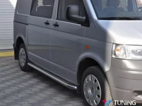 Пороги боковые VW T5 (03-15) - Premium (стальные) 4