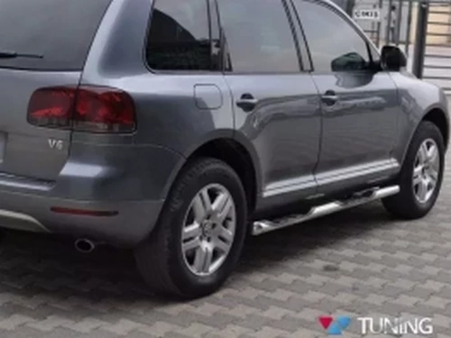 Пороги боковые VW Touareg I (7L; 02-10) - трубы 4