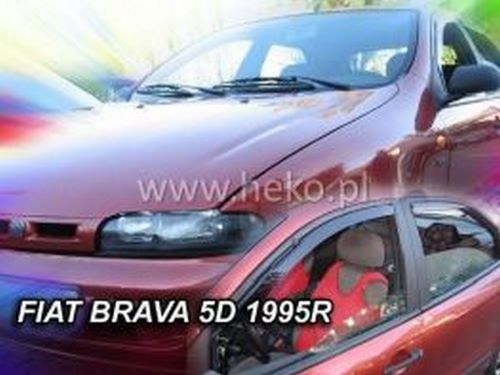 Дефлектори вікон Fiat Brava (95-01) 5D - Heko (вставні) 3