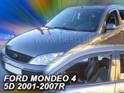 Дефлектори вікон Ford Mondeo Mk3 (00-07) Sd/Hb - Heko (вставні) 4