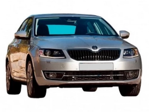 Хром молдинг переднего бампера Skoda Octavia A7 (13-16) 4