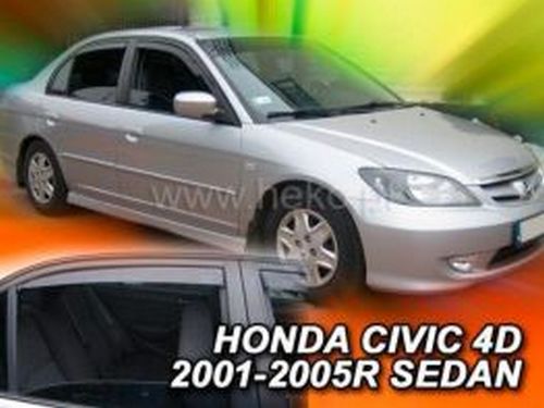 Дефлектори вікон Honda Civic VII (01-05) Sedan - Heko (вставні) 4