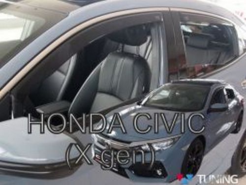 Дефлекторы окон Honda Civic 10 (16-21) Hatchback - Heko (вставные) 3