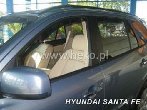 Дефлектори вікон Hyundai Santa Fe II (CM; 06-12) - Heko (вставні) 3