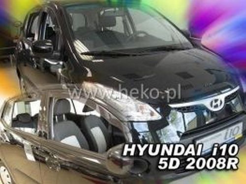 Дефлектори вікон Hyundai i10 I (08-13) - Heko (вставні) 3