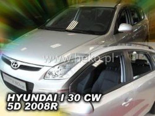 Дефлектори вікон Hyundai i30 (FD; 08-12) Combi - Heko (вставні) 3