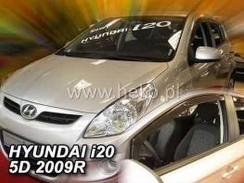 Дефлектори вікон Hyundai i20 (08-14) 5D - Heko (вставні) 3