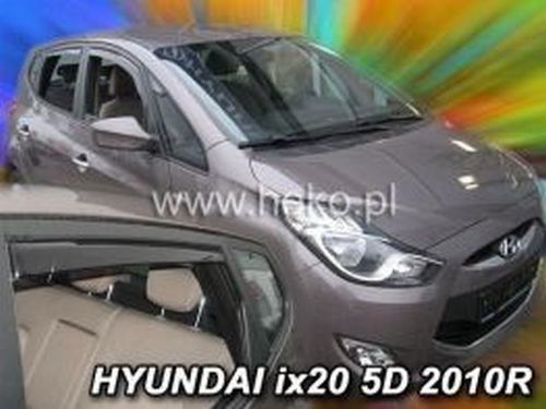 Дефлектори вікон Hyundai ix20 (10-19) - Heko (вставні) 4