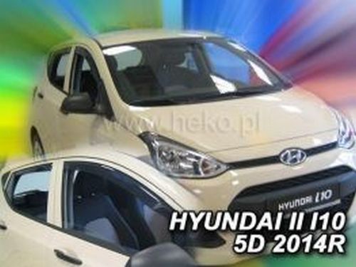 Дефлекторы окон Hyundai i10 II (IA/BA; 13-19) - Heko (вставные) 4