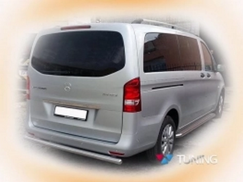 Захист задній Mercedes Vito / V W447 (14-) - труба пряма 3