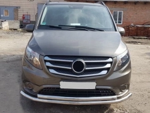 Захист передній Mercedes Vito W447 (14-) - труба подвійна 3