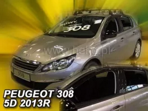 Дефлектори вікон Peugeot 308 II (T9; 13-21) Htb - Heko (вставні) 3