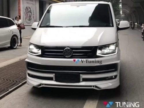 Накладка на передній бампер VW T6 (15-19) - ABT стиль 7