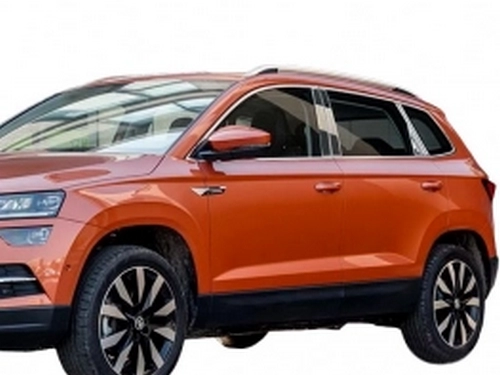 Хром молдинги дверних стійок Skoda Karoq (NU7; 17-) 2