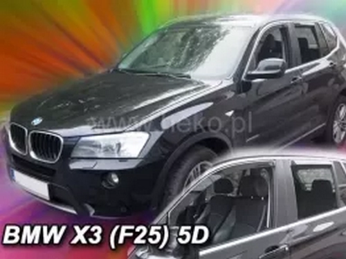 Дефлектори вікон BMW X3 F25 (11-17) - Heko (вставні) 4