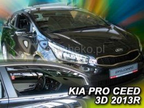 Дефлекторы окон Kia Pro Ceed II (JD; 13-18) 3D - Heko (вставные) 3