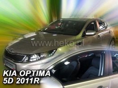 Дефлекторы окон KIA Optima III (TF; 10-15) 5D - Heko (вставные) 3