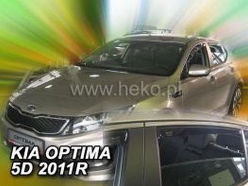 Дефлекторы окон KIA Optima III (TF; 10-15) 5D - Heko (вставные) 4