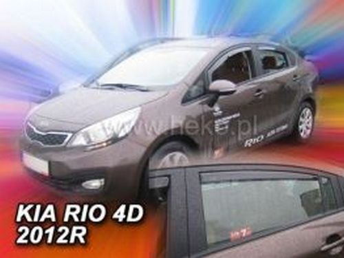 Дефлектори вікон KIA Rio III (11-17) Sedan - Heko (вставні) 4