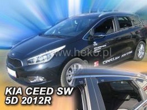 Дефлекторы окон Kia Ceed II (JD; 12-18) SW - Heko (вставные) 3