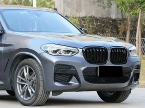 Решітка BMW X4 G02 (18-21) - подвійні ребра (глянсова) 4