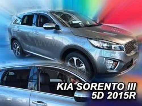 Дефлектори вікон Kia Sorento III (15-20) - Heko (вставні) 4