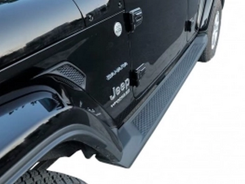 Пороги бічні Jeep Wrangler JL (18-) 2D/4D - OEM (чорні) 6