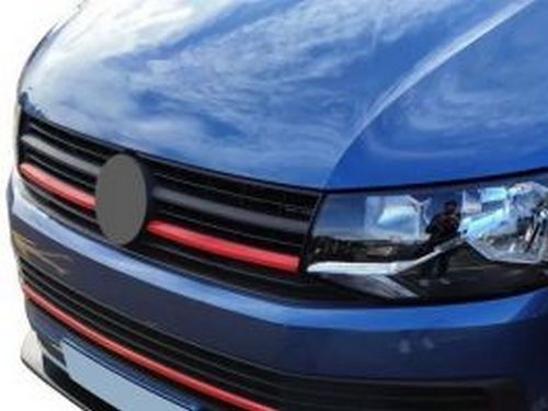 Червоні нижні накладки на решітку VW T6 (15-19) – 2 шт. 4