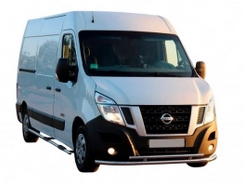 Защита передняя Opel Movano B (10-21) - труба двойная 2