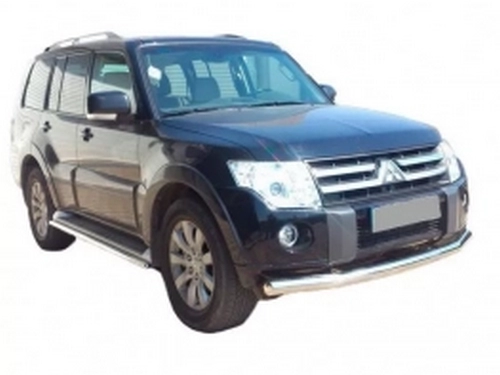 Захист передній Mitsubishi Pajero Wagon IV (06-21) - труба одинарна 3