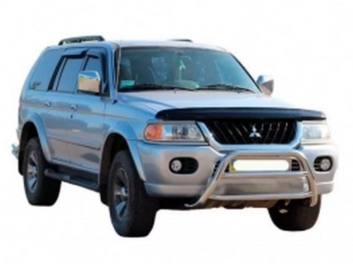 Кенгурятник Mitsubishi Pajero Sport I (96-08) - з двома перемичками 2