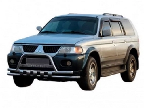 Кенгурятник Mitsubishi Pajero Sport I (96-08) - із зубцями 3