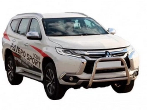 Кенгурятник Mitsubishi Pajero Sport III (15-) - з двома перемичками 2