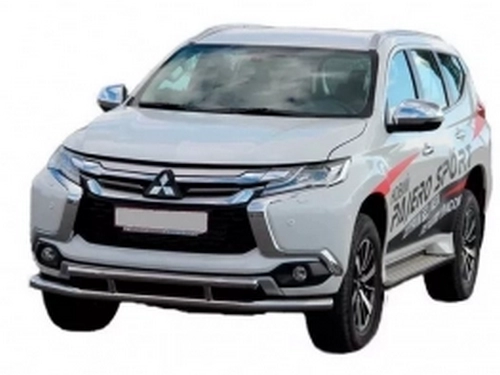 Захист передній Mitsubishi Pajero Sport III (15-) - труба подвійна 3