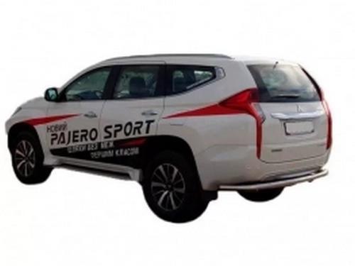 Захист задній Mitsubishi Pajero Sport III (15-) - труба одинарна 3