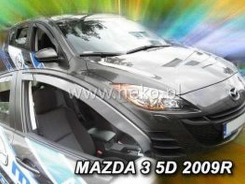 Дефлекторы окон Mazda 3 II (BL; 09-13) 5D HB - Heko (вставные) 3