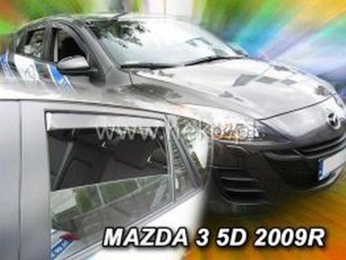 Дефлекторы окон Mazda 3 II (BL; 09-13) 5D HB - Heko (вставные) 4