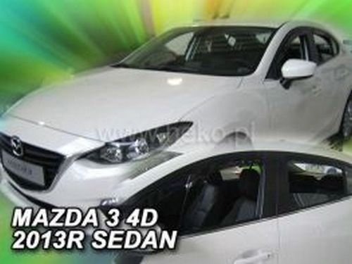 Дефлекторы окон Mazda 3 III (BM; 13-18) Sedan / HB - Heko (вставные) 3