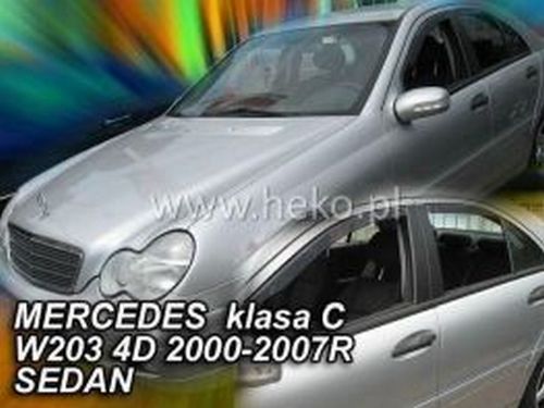 Дефлектори вікон Mercedes C W203 (00-07) Sedan - Heko (вставні) 3