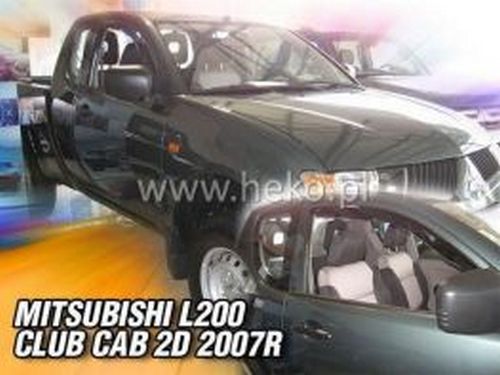 Дефлекторы окон Mitsubishi L200 IV Club Cab (06-15) 2D - Heko 3