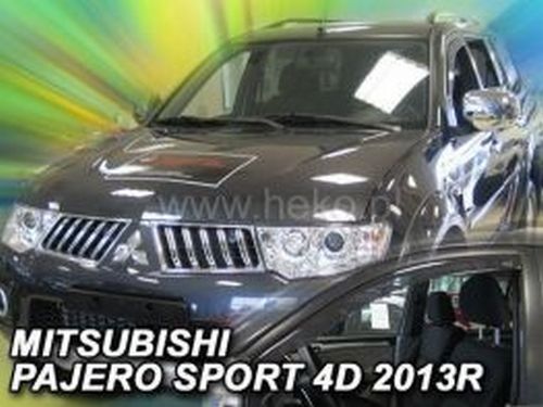 Дефлекторы окон Mitsubishi Pajero Sport I (96-08) - Heko (вставные) 3