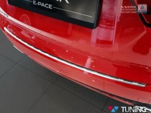 Накладка на задній бампер Jaguar E-Pace (17-) - сталева 4