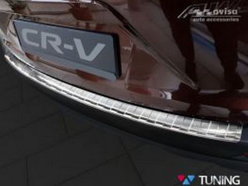 Накладка на задній бампер Honda CR-V V (17-20) - сталева 5