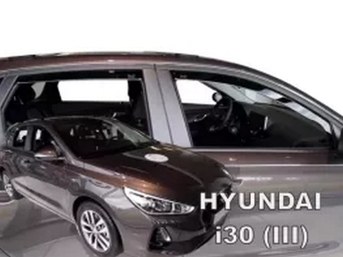 Дефлекторы окон Hyundai i30 III (PD; 17-23) HB / SW - Heko (вставные) 4