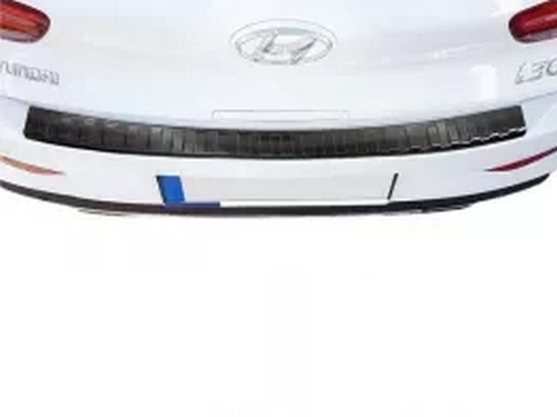 Накладка на задний бампер Hyundai i30 III (PD; 21-) HB - Avisa (чёрная) 6