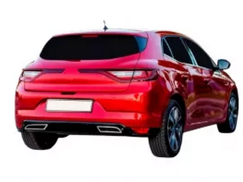 Хром имитаторы насадок диффузора Renault Megane IV (16-20) Хэтчбек 4